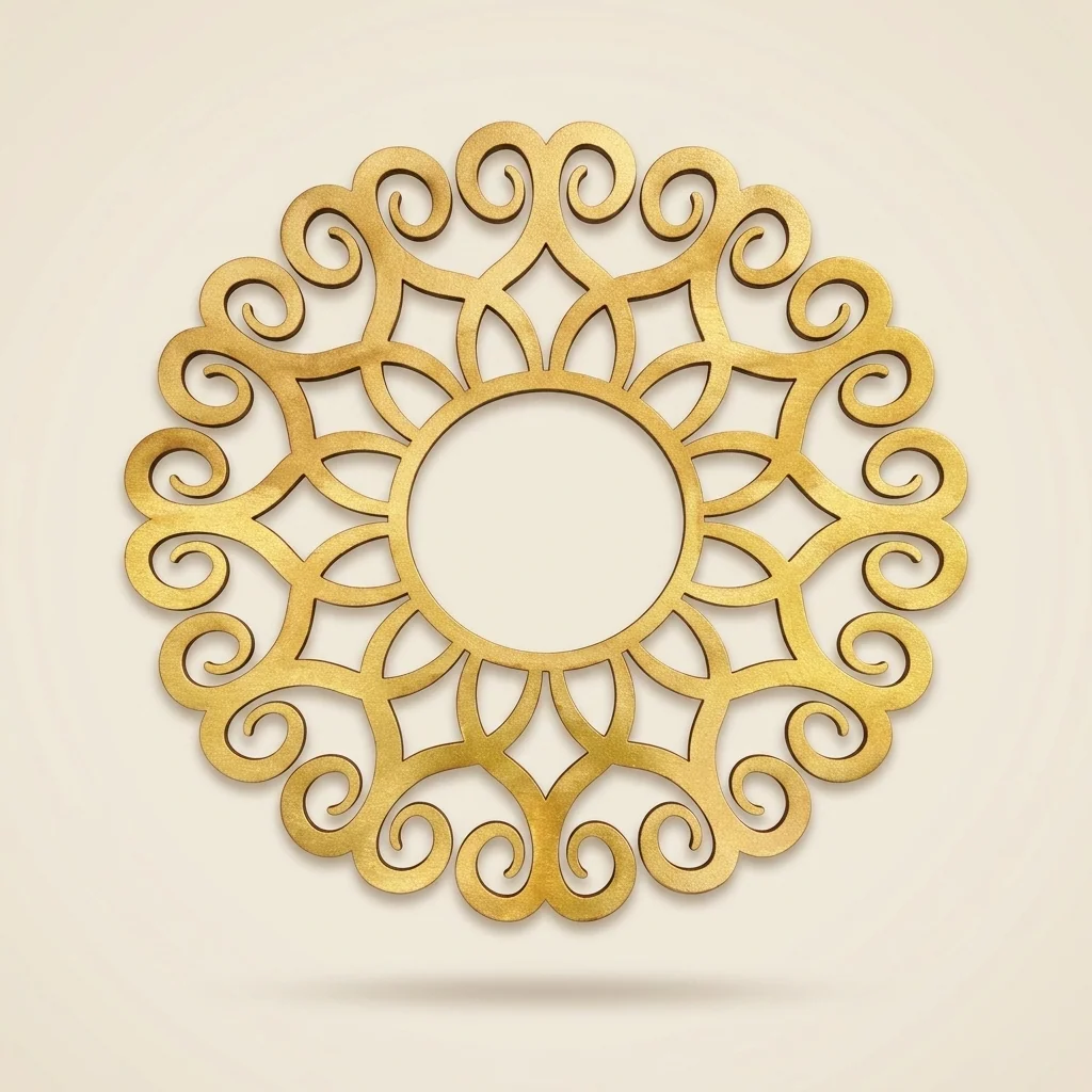Mandala floral decorativo de pared