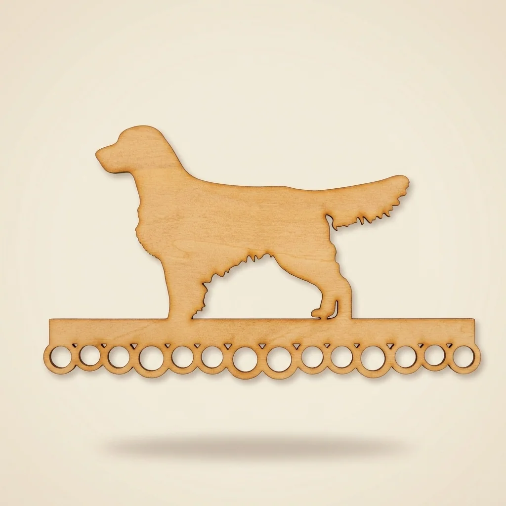 Porta-medallas para perros con silueta canina